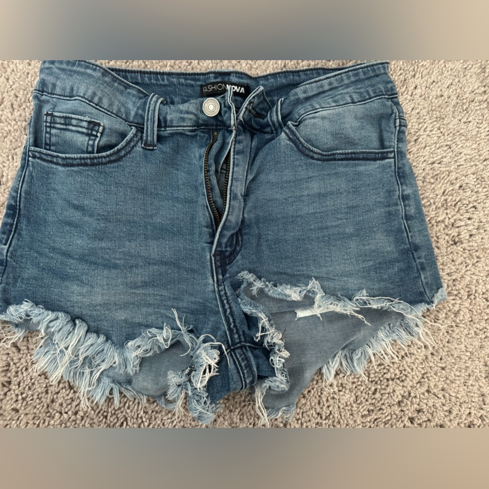Distressed shorts